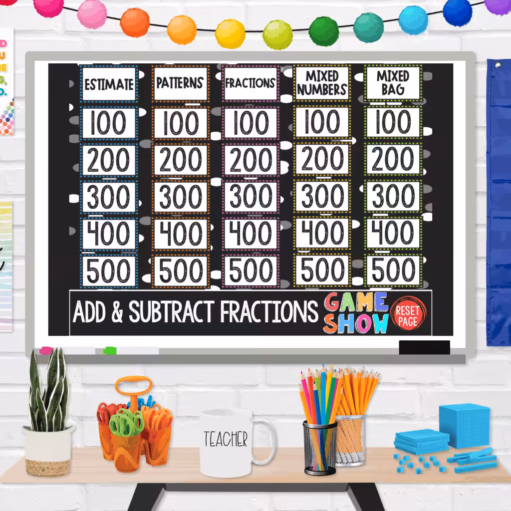 math center ideas for upper elementary