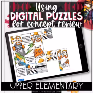 Digital Puzzles for Math Review