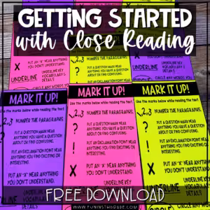 Close Reading Steps