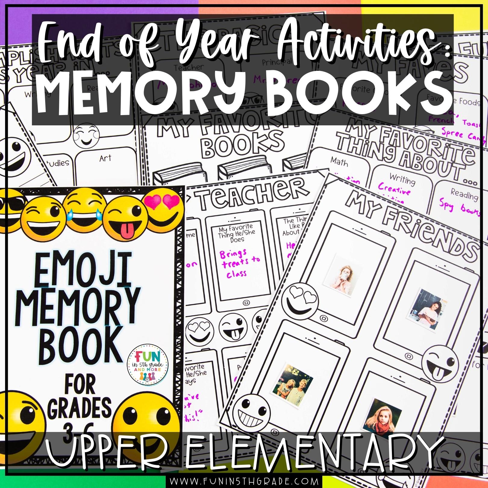 End of Year Activities: Memory Books