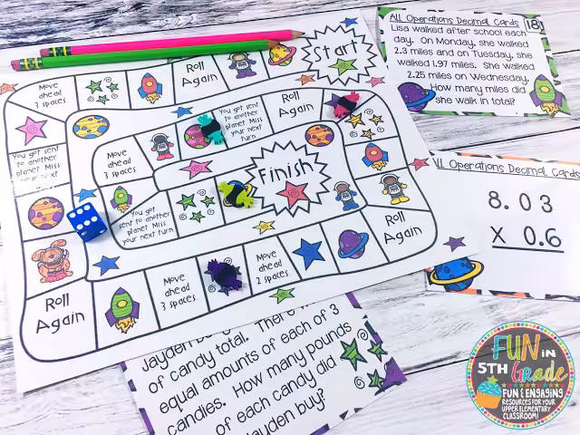 Want to spiral concepts in a FUN way? Click to see how I use games to spiral review concepts in my classroom. Students LOVE these activities and it make them want to practice!