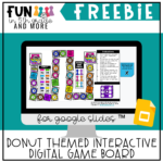 Donut Themed Interactive Digital Game Board