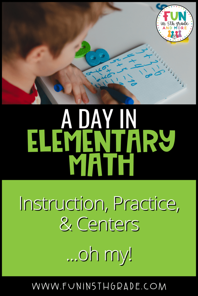 A day in elementary math