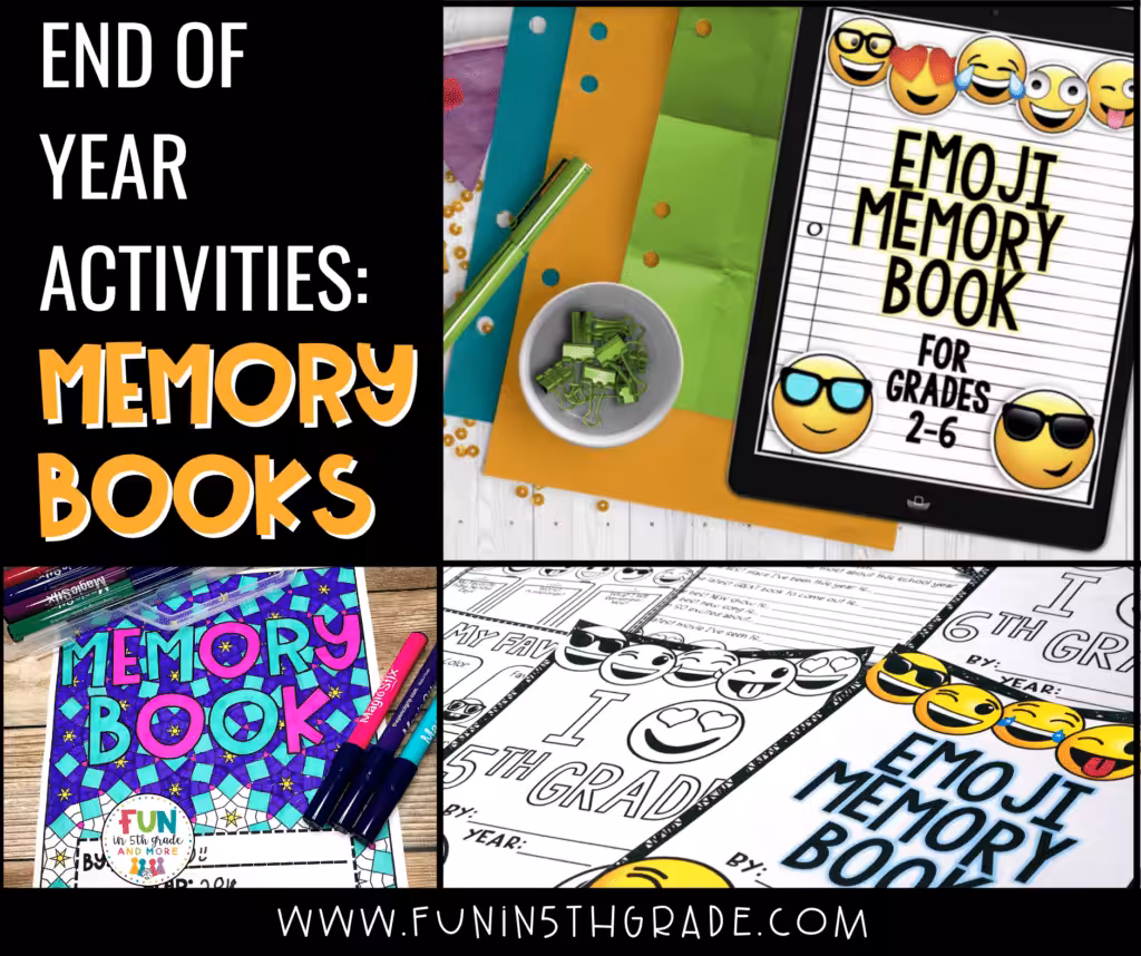 End of Year Activities: Memory Books