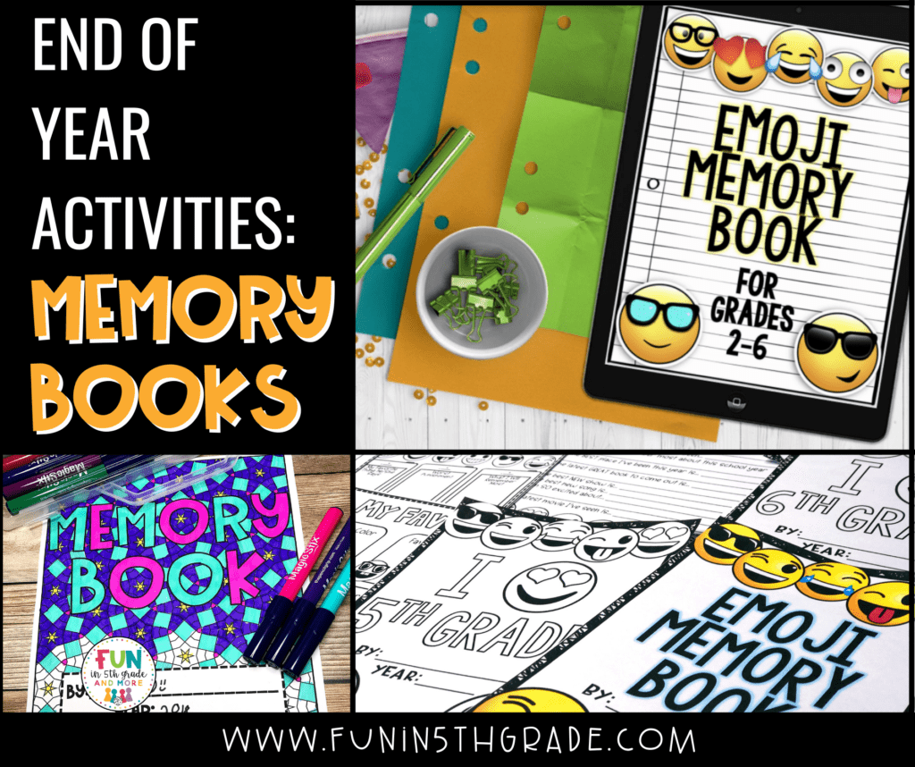 End of Year Activities: Memory Books