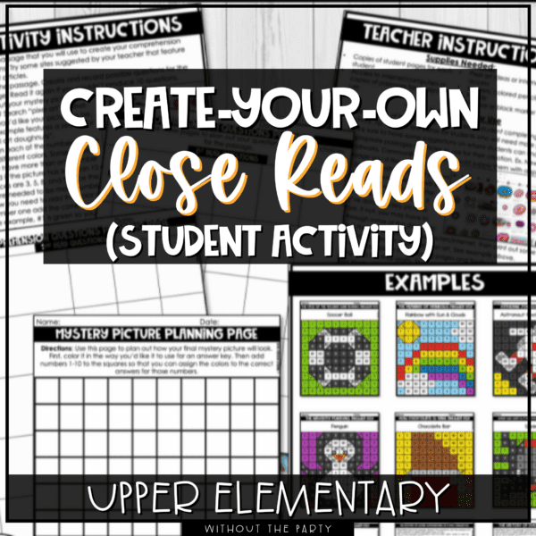 5 Ways to use our Crayon-Themed Close Reading Freebie! - Fun in 5th ...
