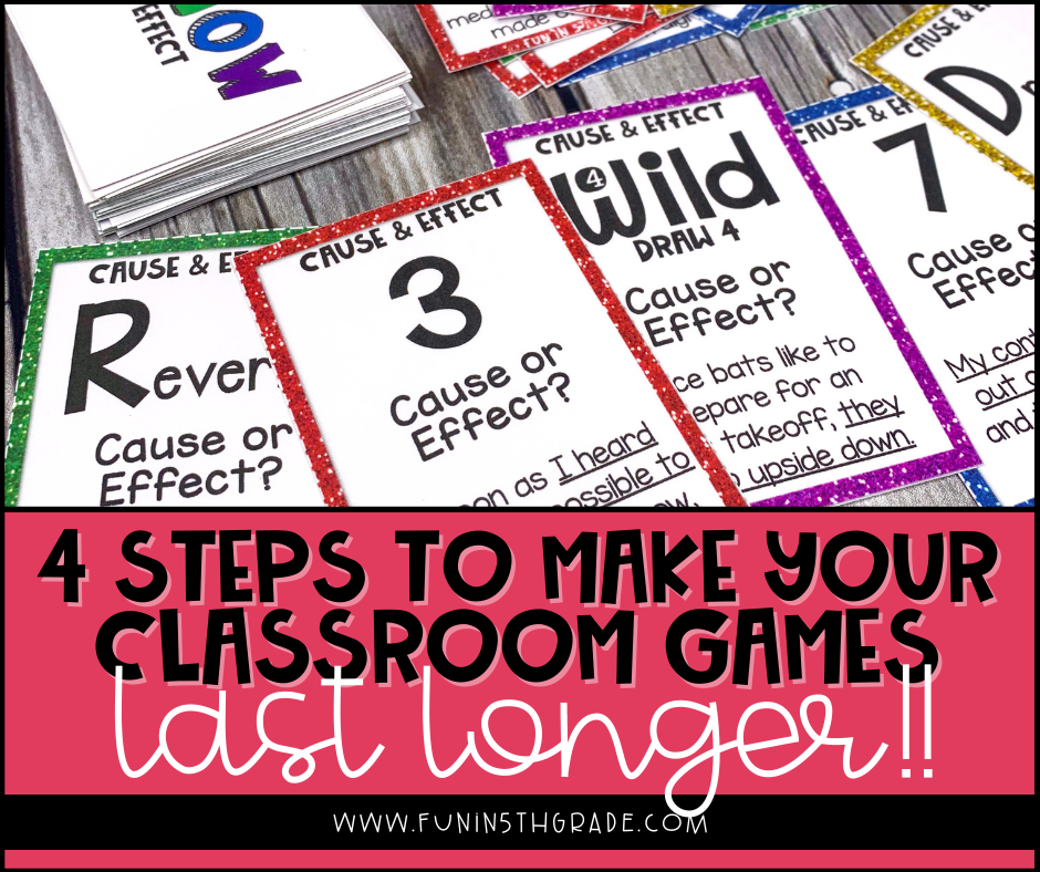 make your classroom games last longer