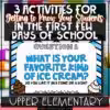 3 activities for getting to know your students in the first few days of school