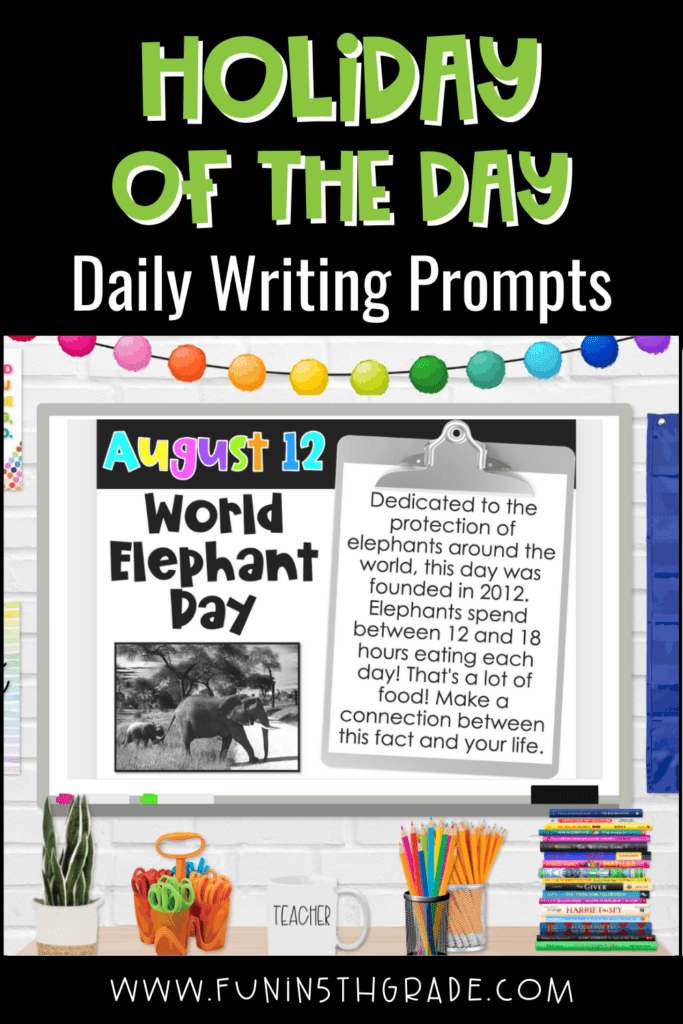 Holiday of the Day Writing Prompts