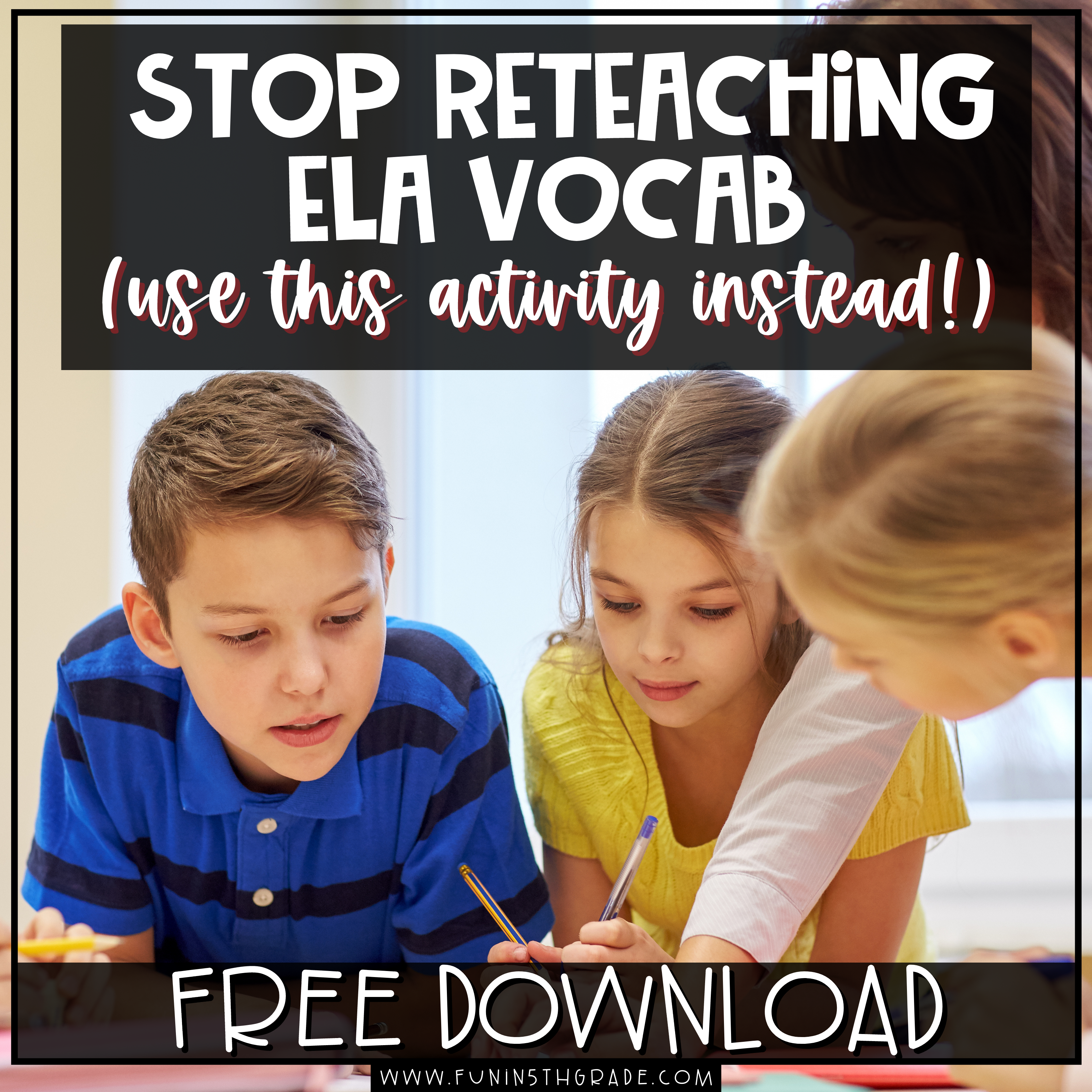 reteaching ELA Vocabulary