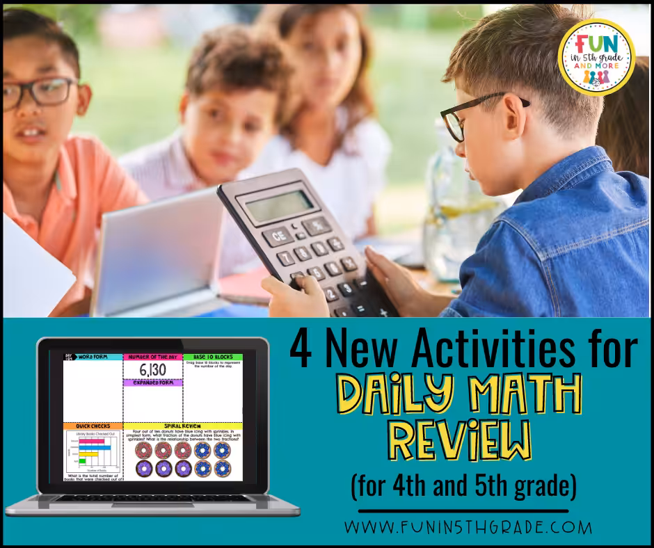 4 New Activities for Daily Math Review