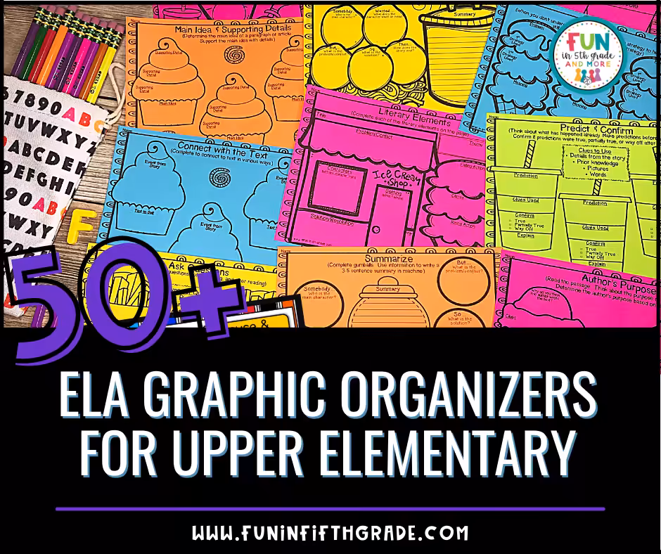 50+ ELA Graphic Organizers