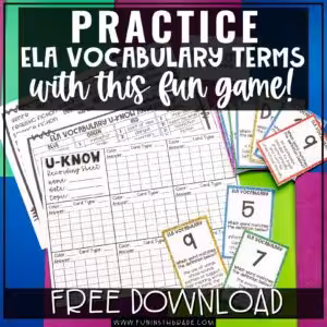 Review ELA Vocabulary Terms