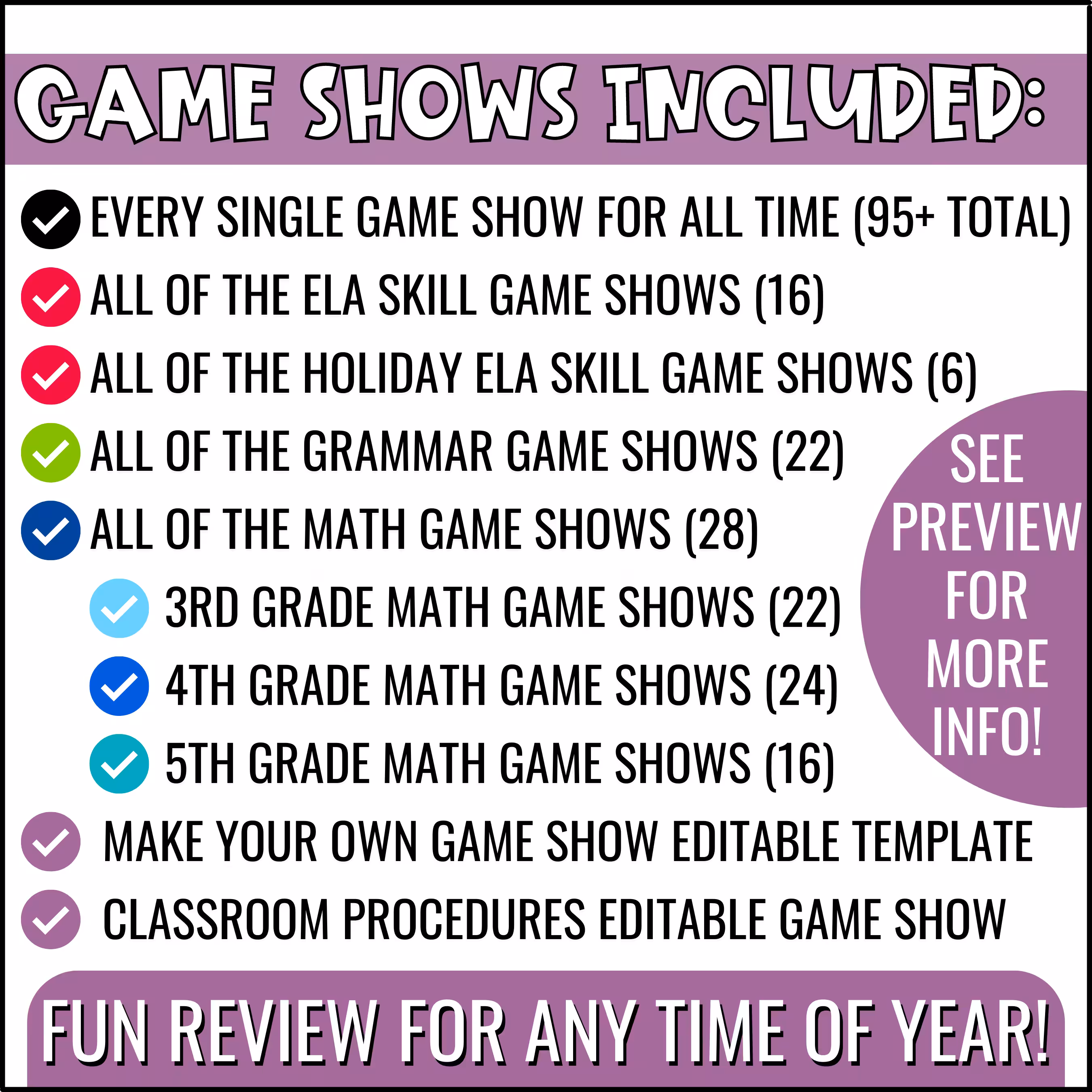 ALL ACCESS Game Show Bundle 11