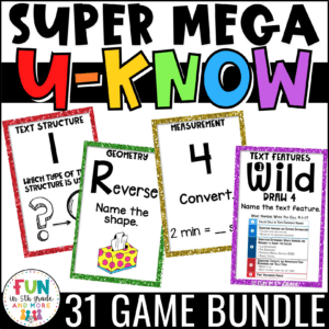 U-Know Mega Bundle Fun Review Games for Upper Elementary
