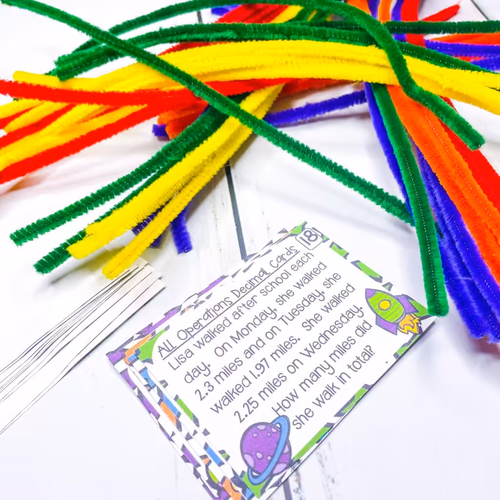 Dollar Store Colorful Pipe Cleaners