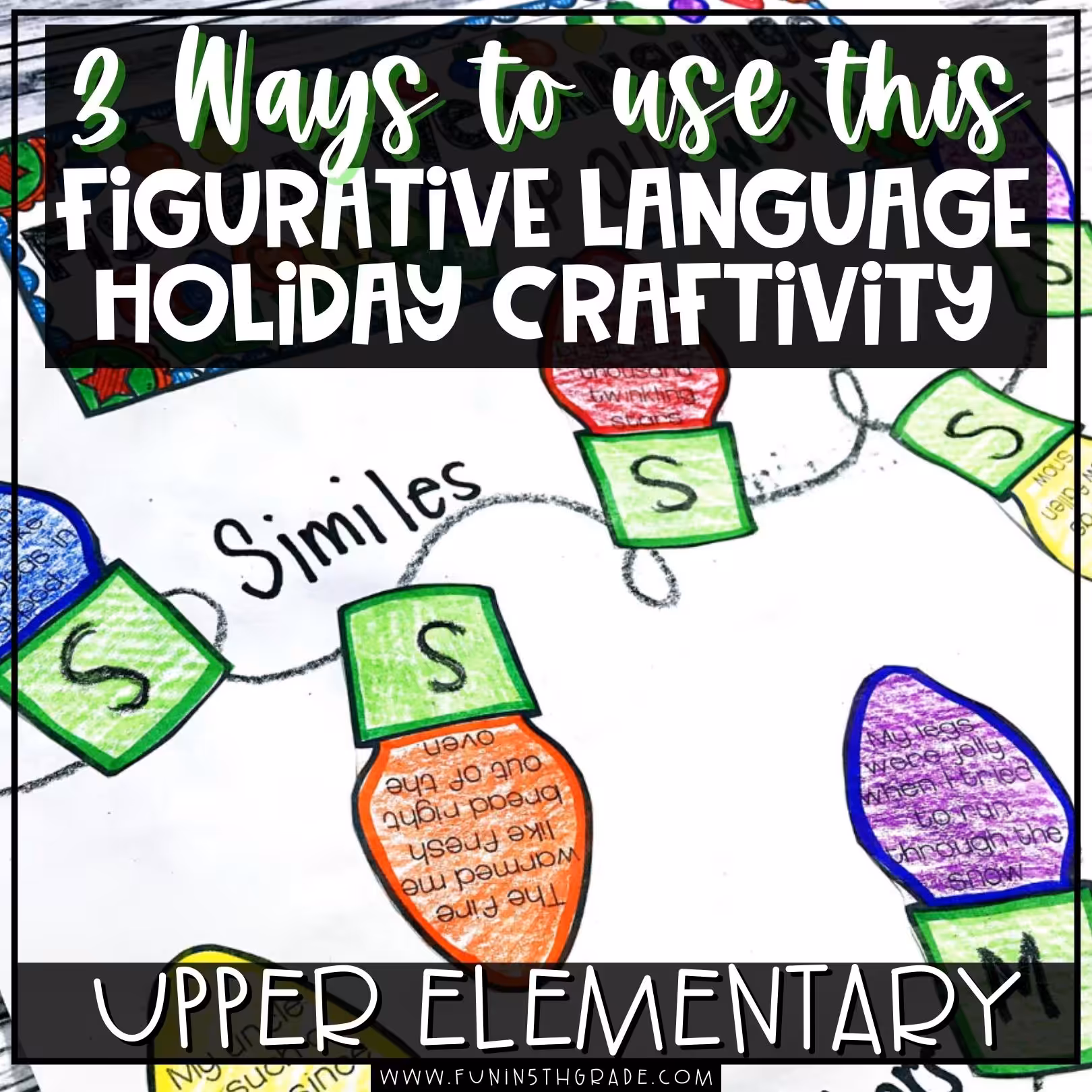 Figurative Language Holiday Craftivity Image