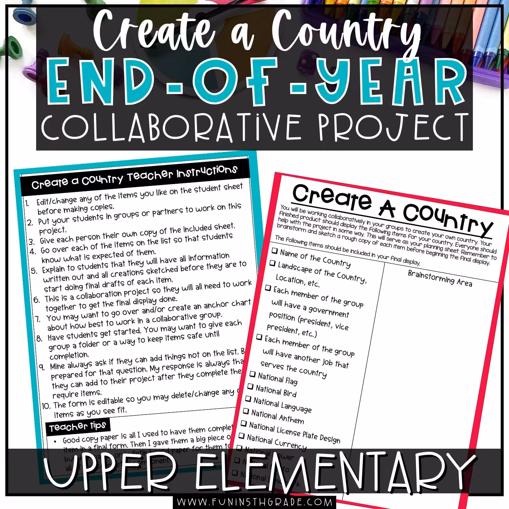 Create a Country Activity Blog Image