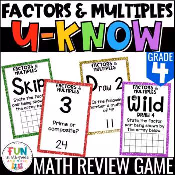 Spiraling concepts in upper elementary image with U-KNOW deck example