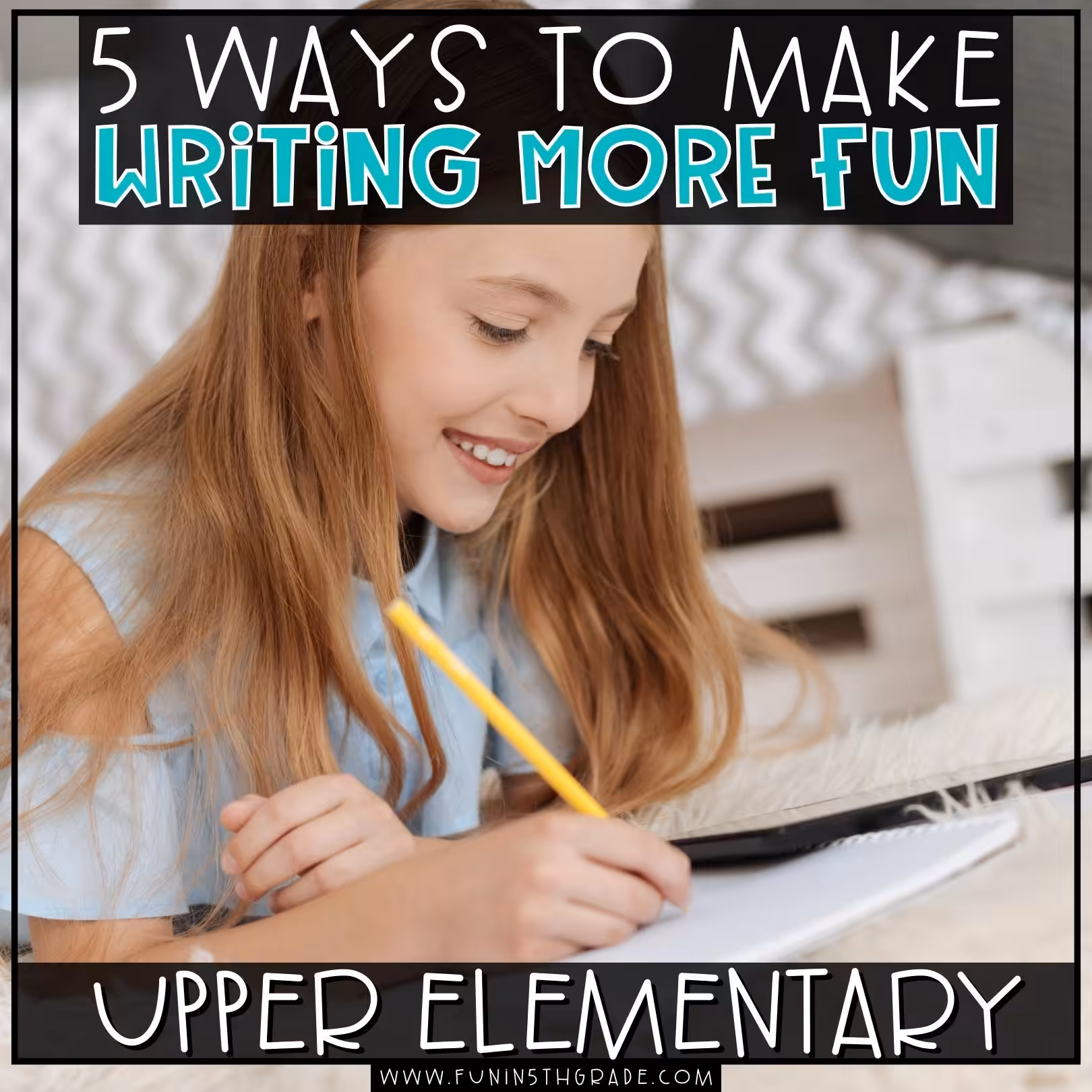 Make Writing More Fun for your Upper Elementary Students Blog Image of Teacher helping a student