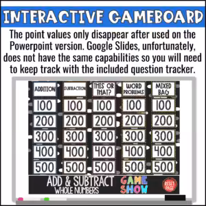 Add and Subtract Whole Numbers Game Show (3)