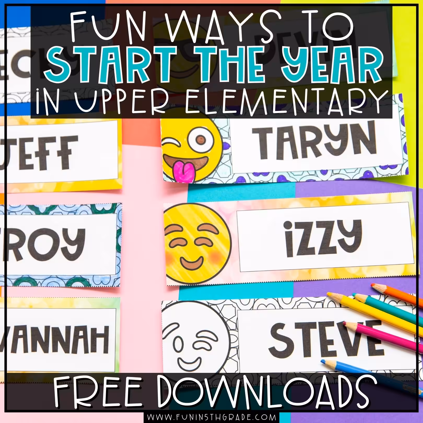 Fun Ways to Start the Year in Upper Elementary blog image with a picture of the Classroom Procedures game show being used in the background