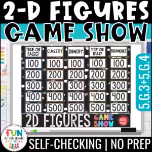 2D Shapes Game Show