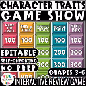 Character Traits Game Show