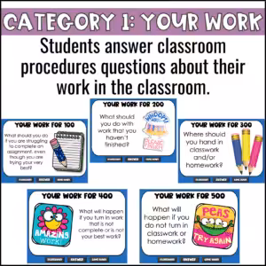 Classroom Procedures 4