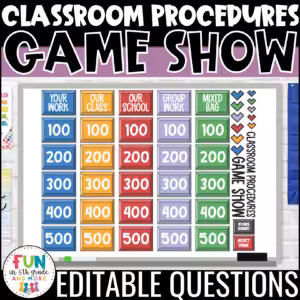 Classroom Procedures Game Show