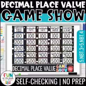 Decimal Place Value Game Show