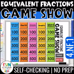 Equivalent Fractions Game Show