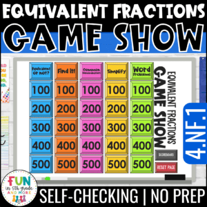Equivalent Fractions Game Show