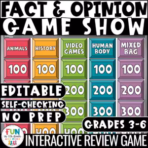 Fact and Opinion Game Show
