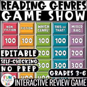 Reading Genres Game Show