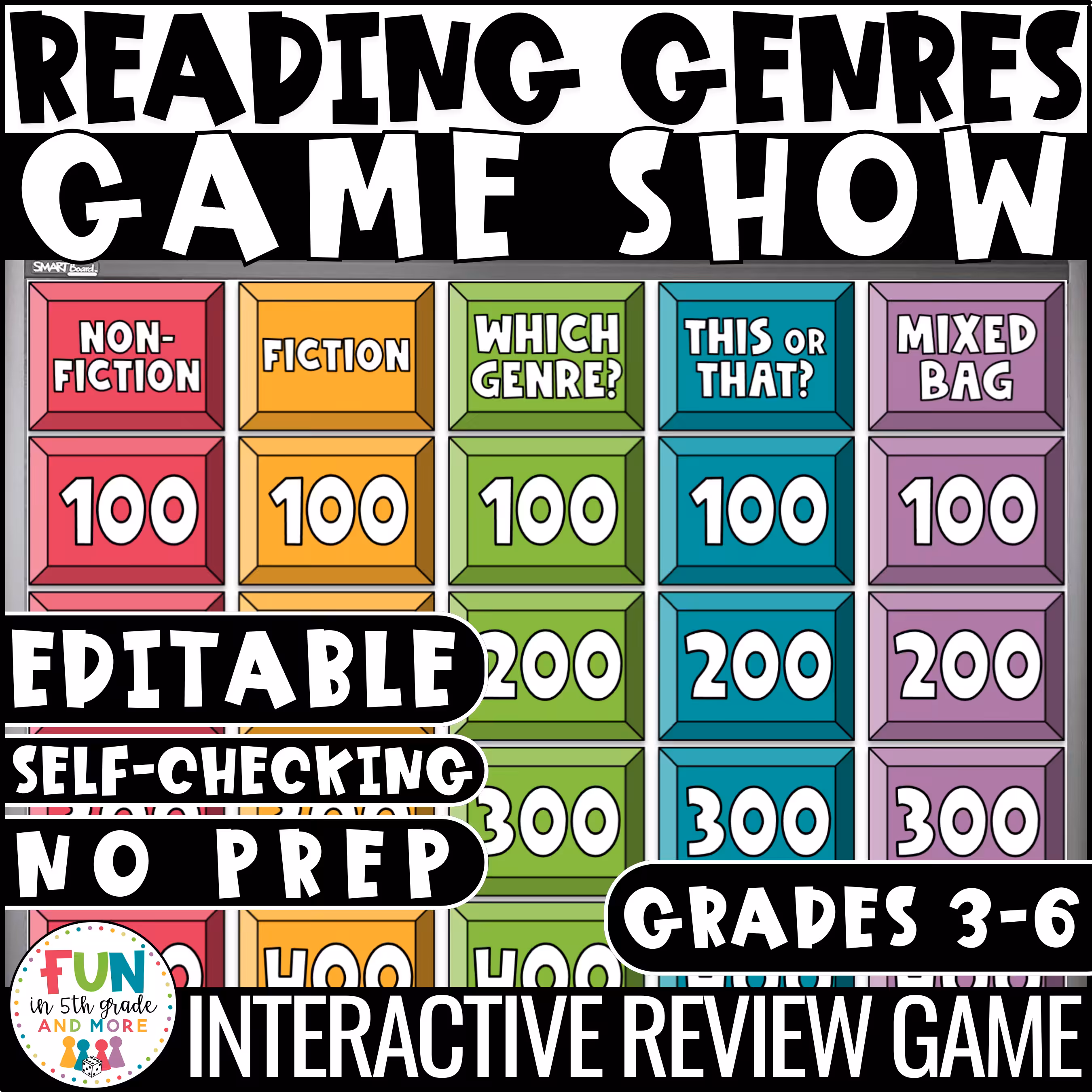 Reading Genres Game Show