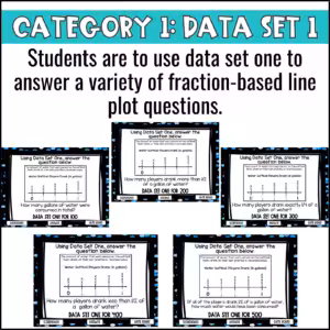 Line Plots with Fractions Game Show (4)