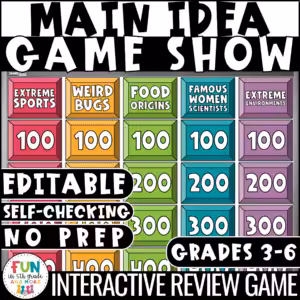 Main Idea Game Show