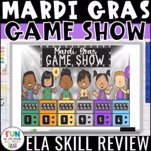 Mardi Gras Reading Review Game Show
