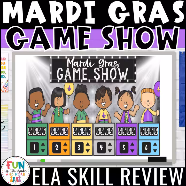 Mardi Gras Reading Review Game Show