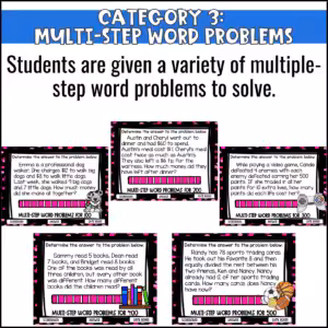 Multiple Step Word Problems Game Show (6)