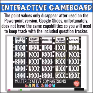 Multiplicative Comparisons Game Show (3)