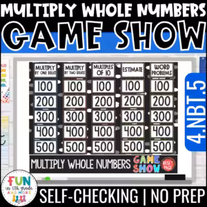Multiply Whole Numbers Game Show