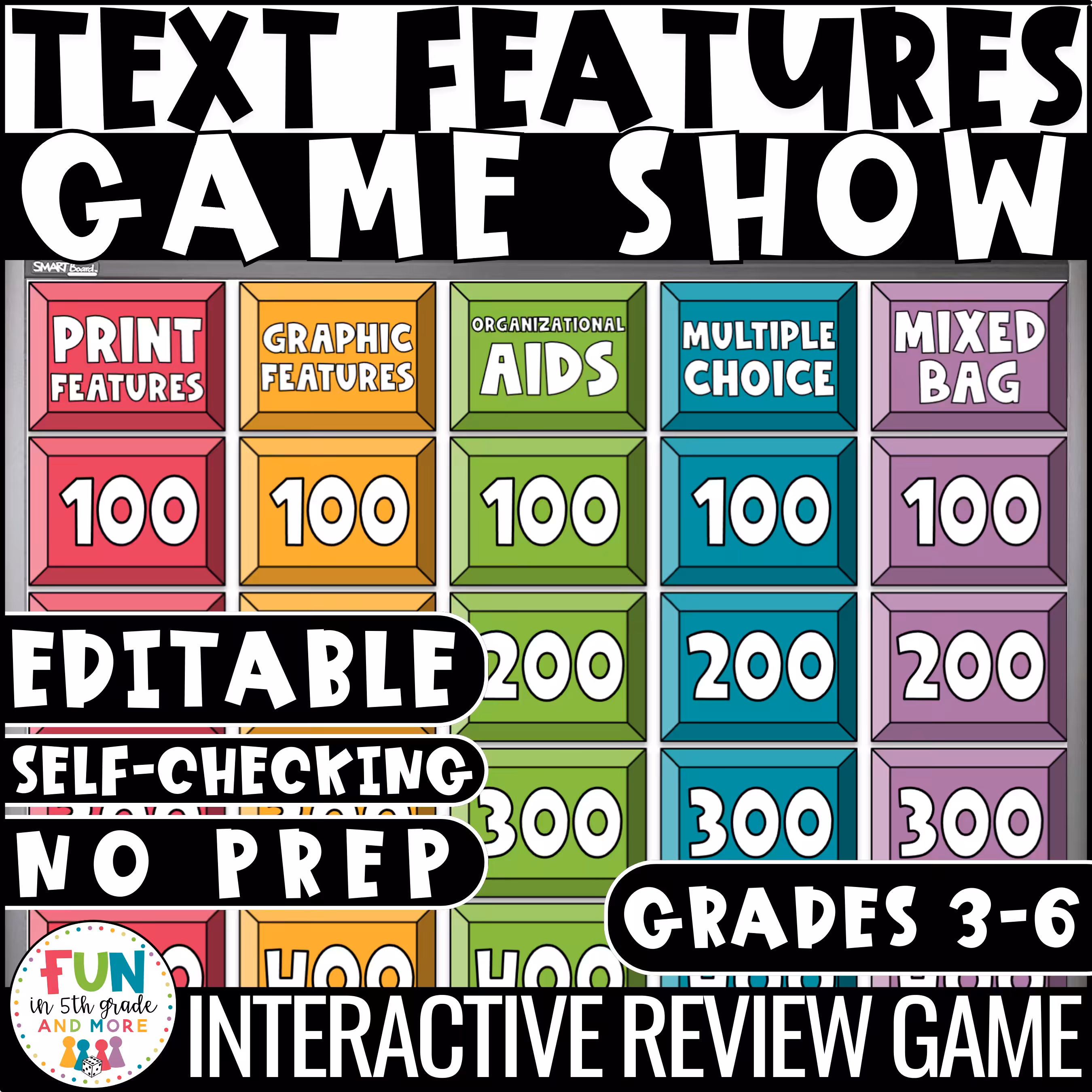 Nonfiction Text Features Game Show