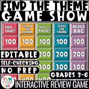 Theme Reading Review Game Show