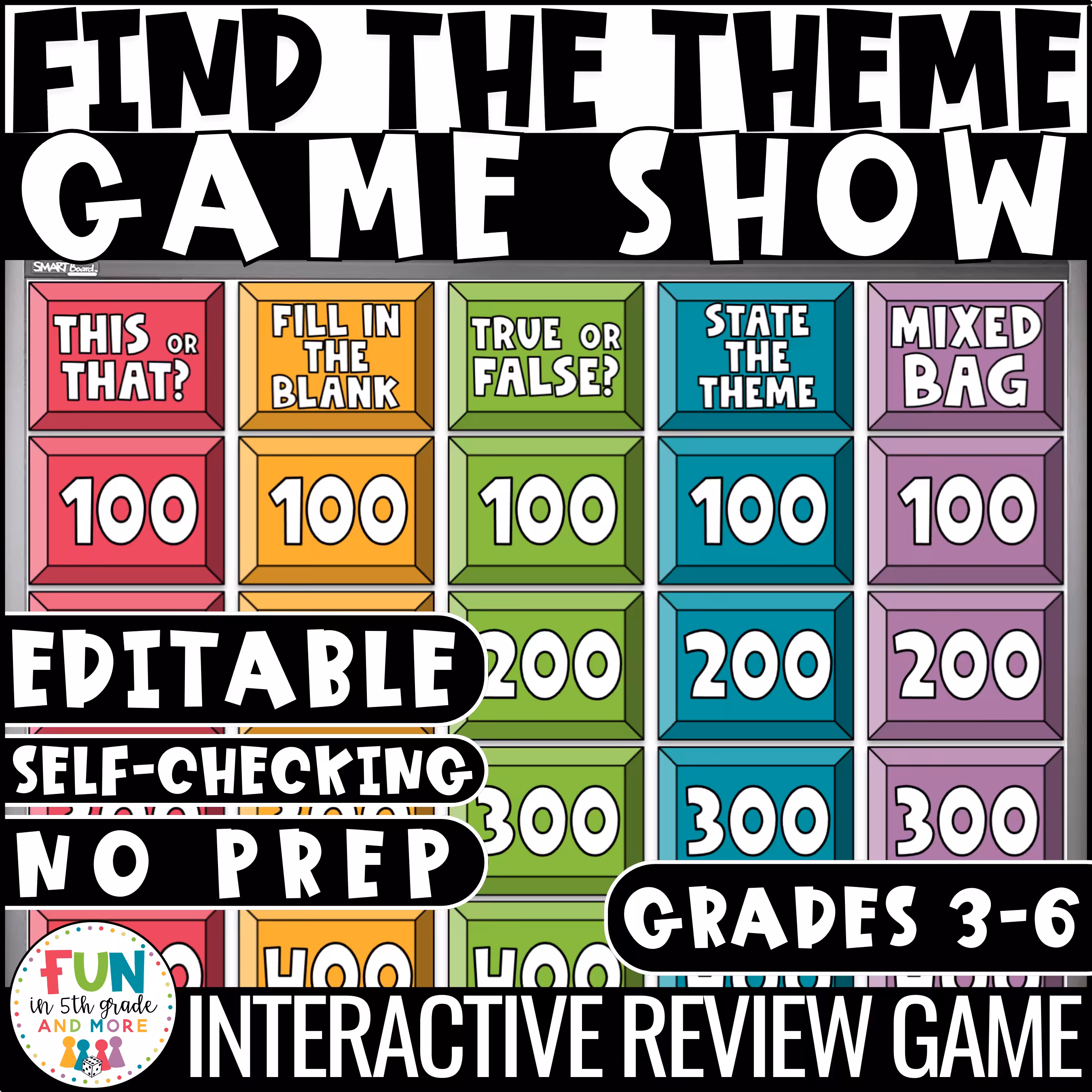 Theme Reading Review Game Show