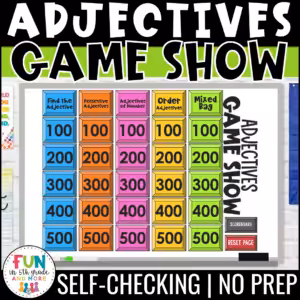 Adjectives Game Show