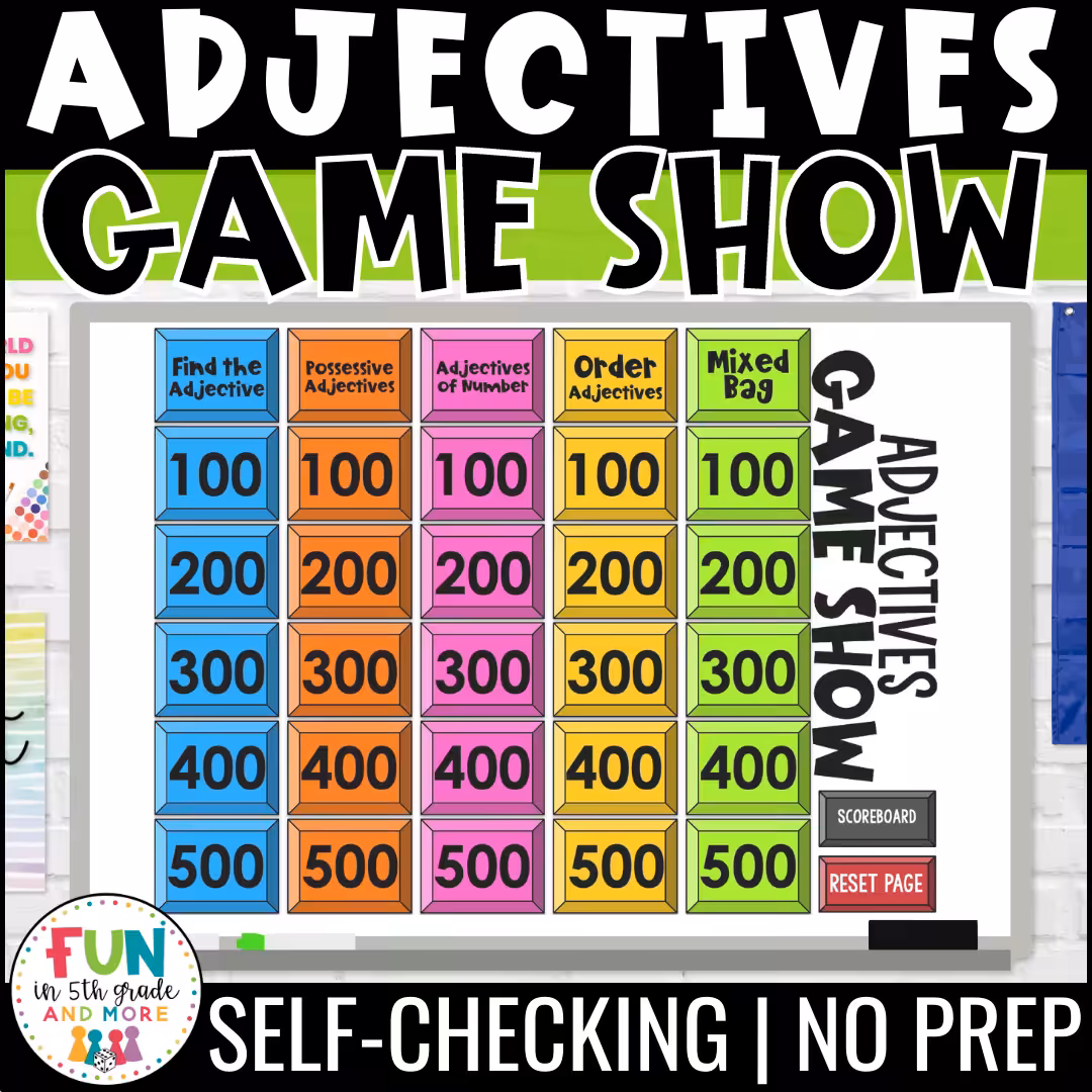 Adjectives Game Show