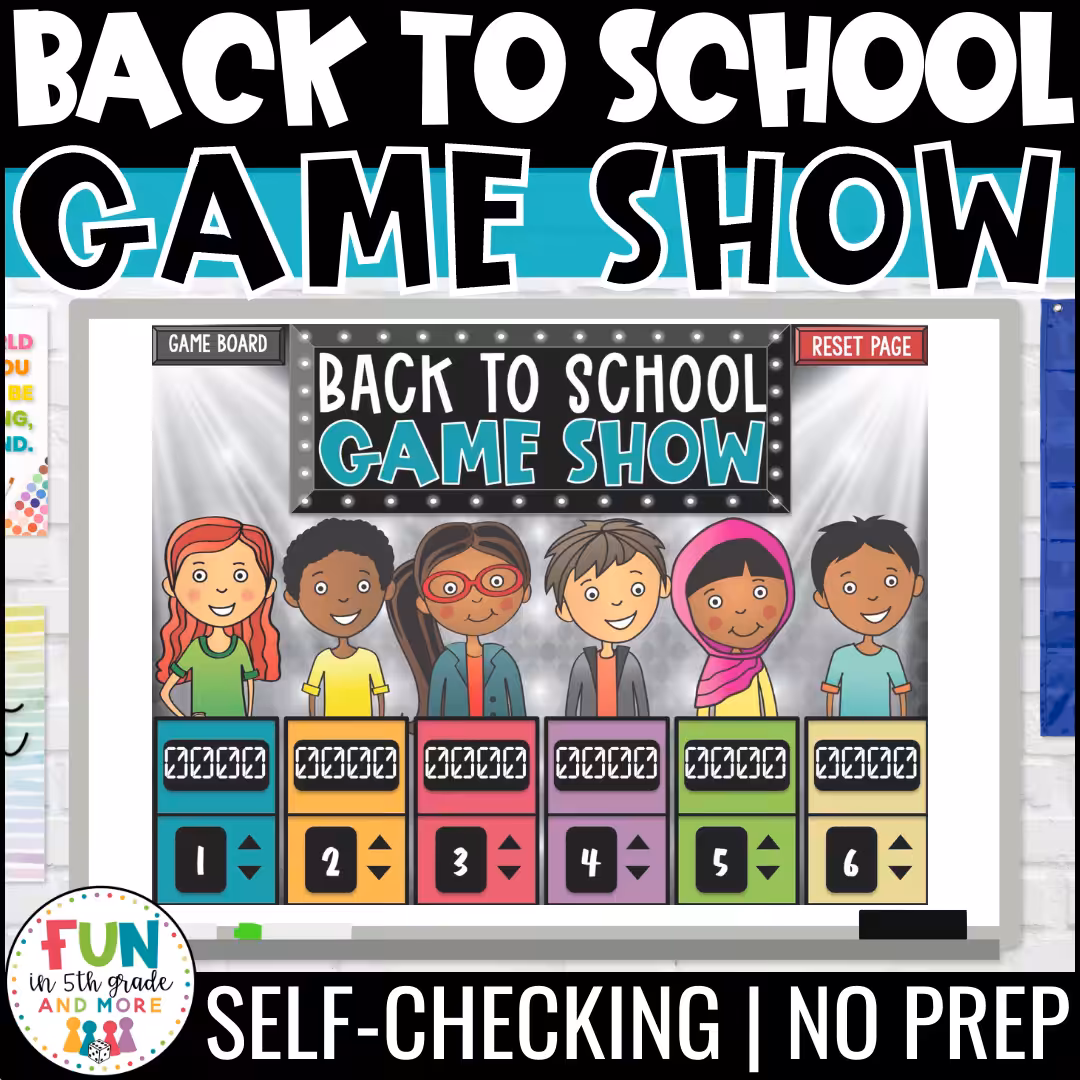 Back to School Reading Review Game Show