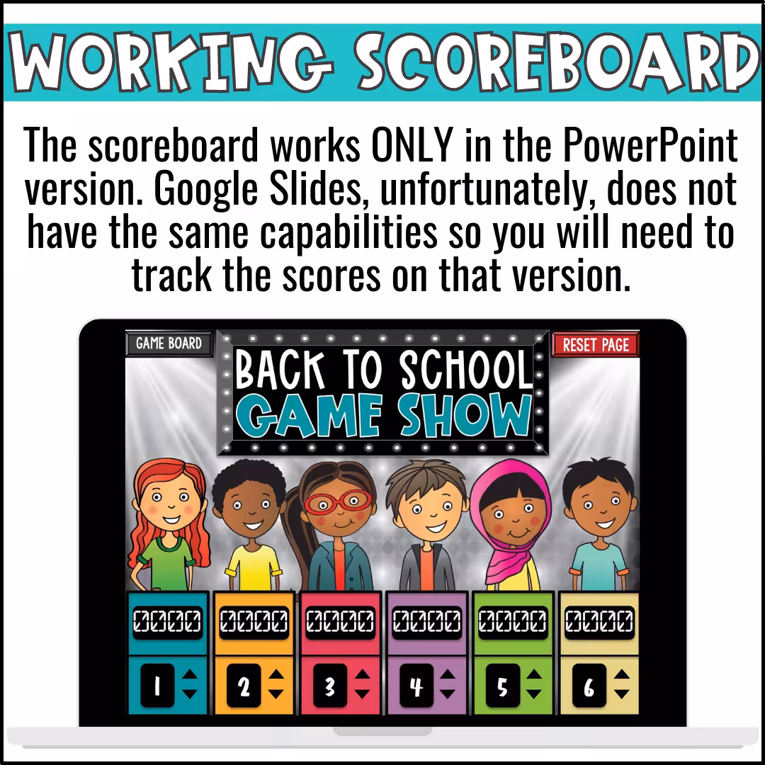 Back to School ELA Skill Review Game Show (2)